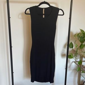 Little black versatile body hugging dress